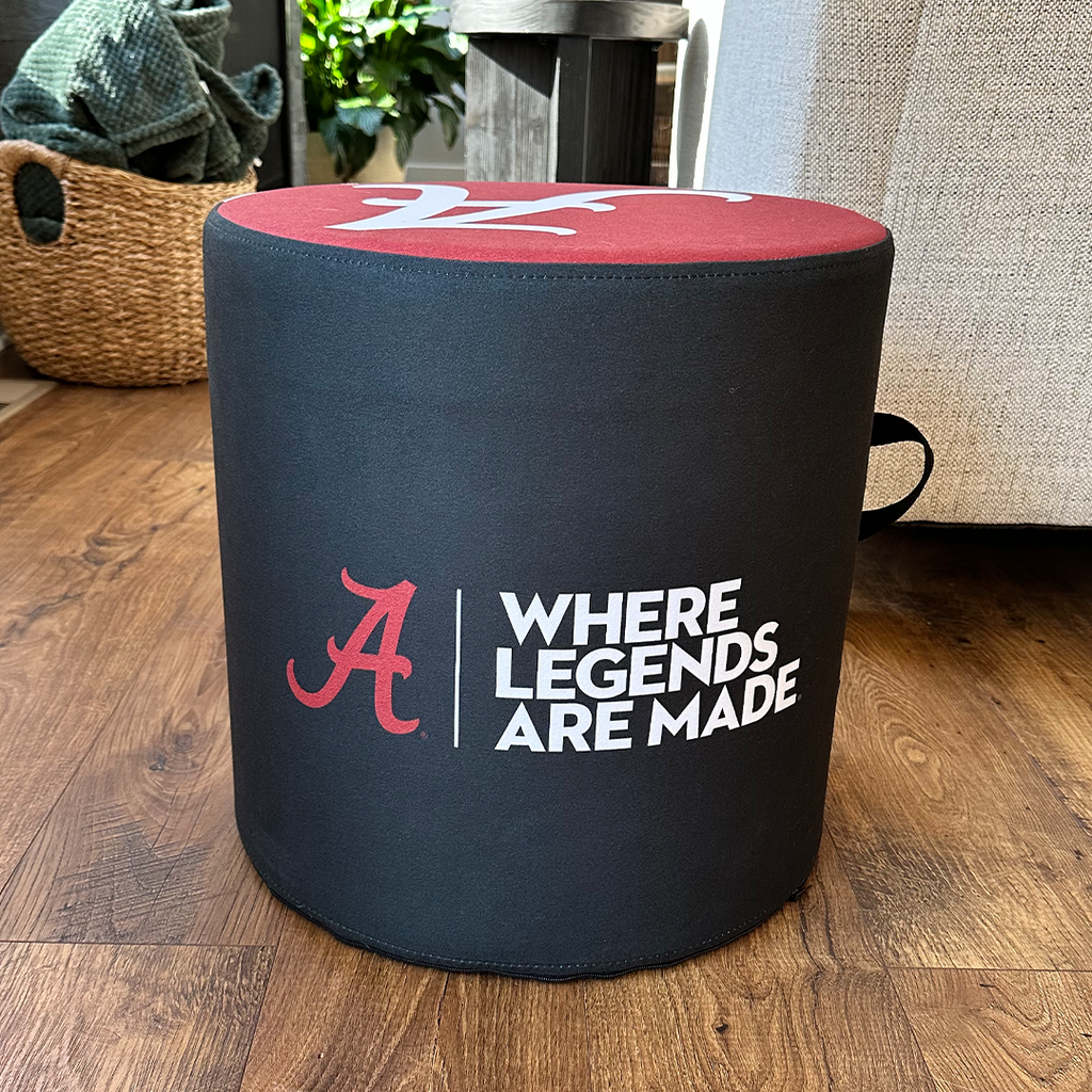 Alabama Crimson Tide Football Ottoman