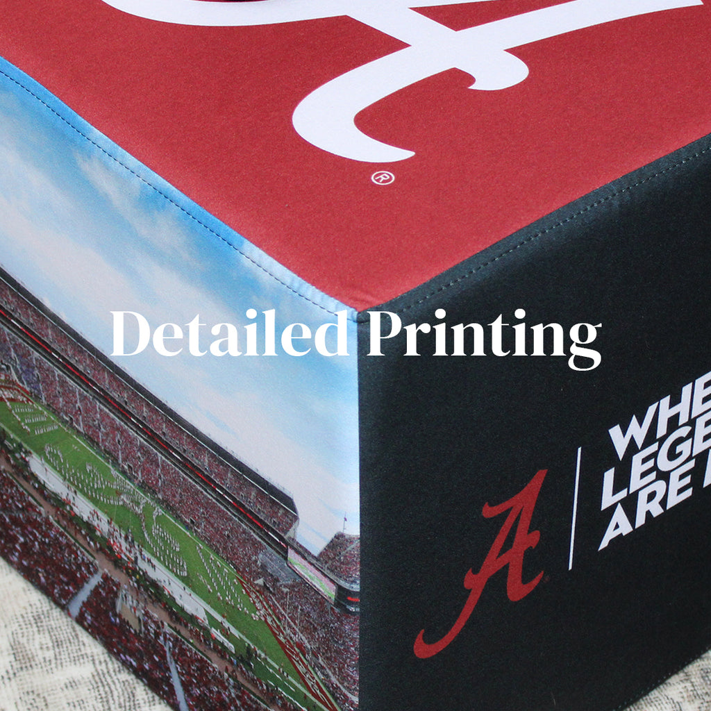 Alabama Crimson Tide Football Ottoman