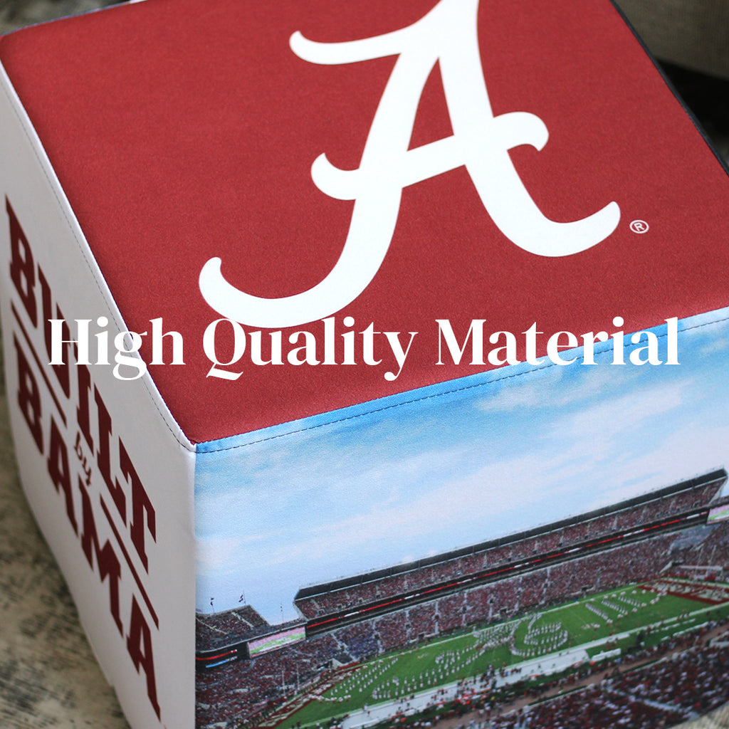 Alabama Crimson Tide Football Ottoman