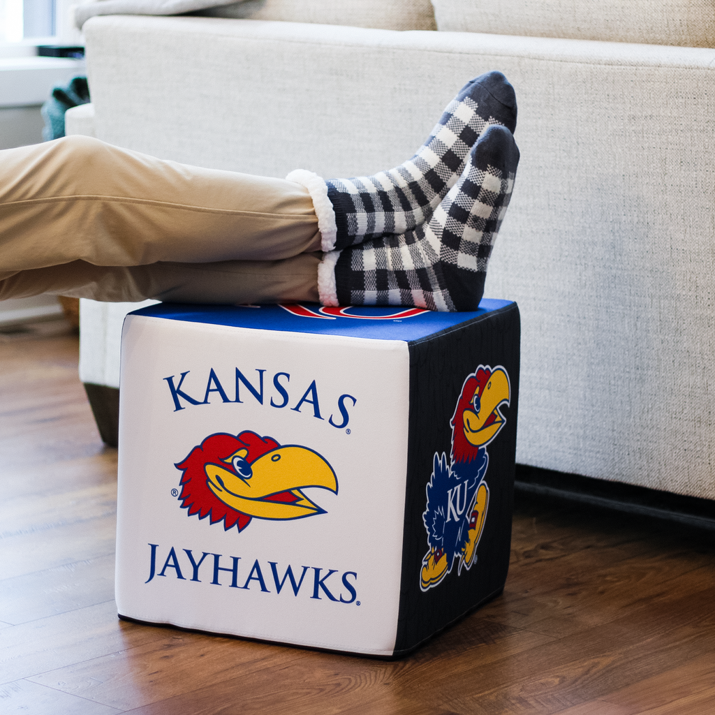 Kansas Jayhawks Ottoman