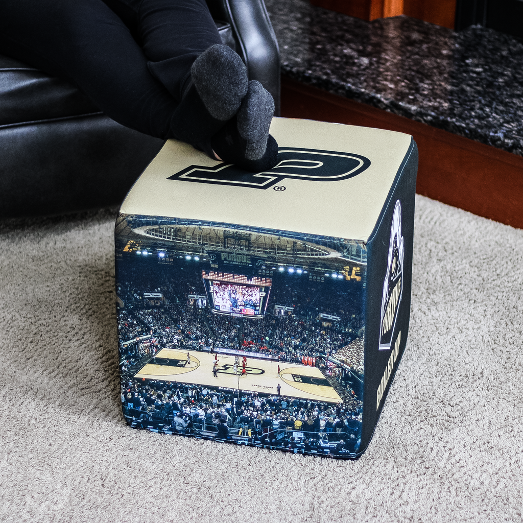 Purdue Boilermakers Basketball Ottoman